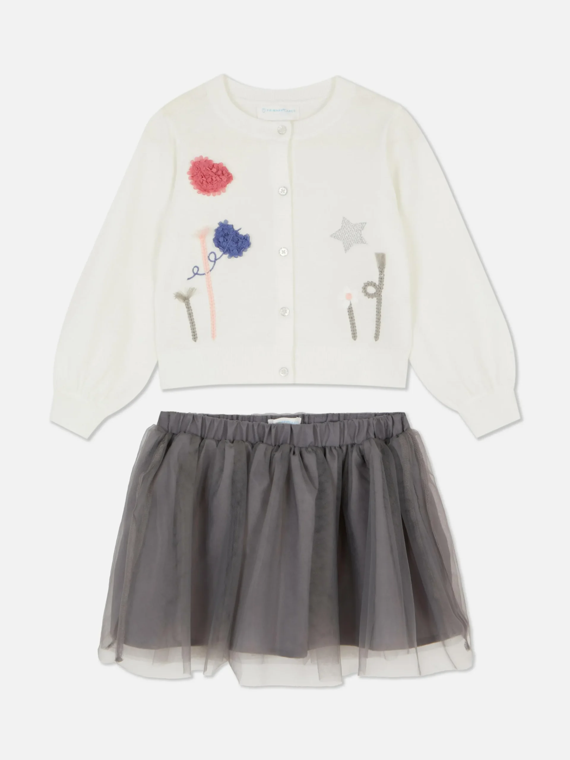 Set Met Gebreid Vest En Tutu
