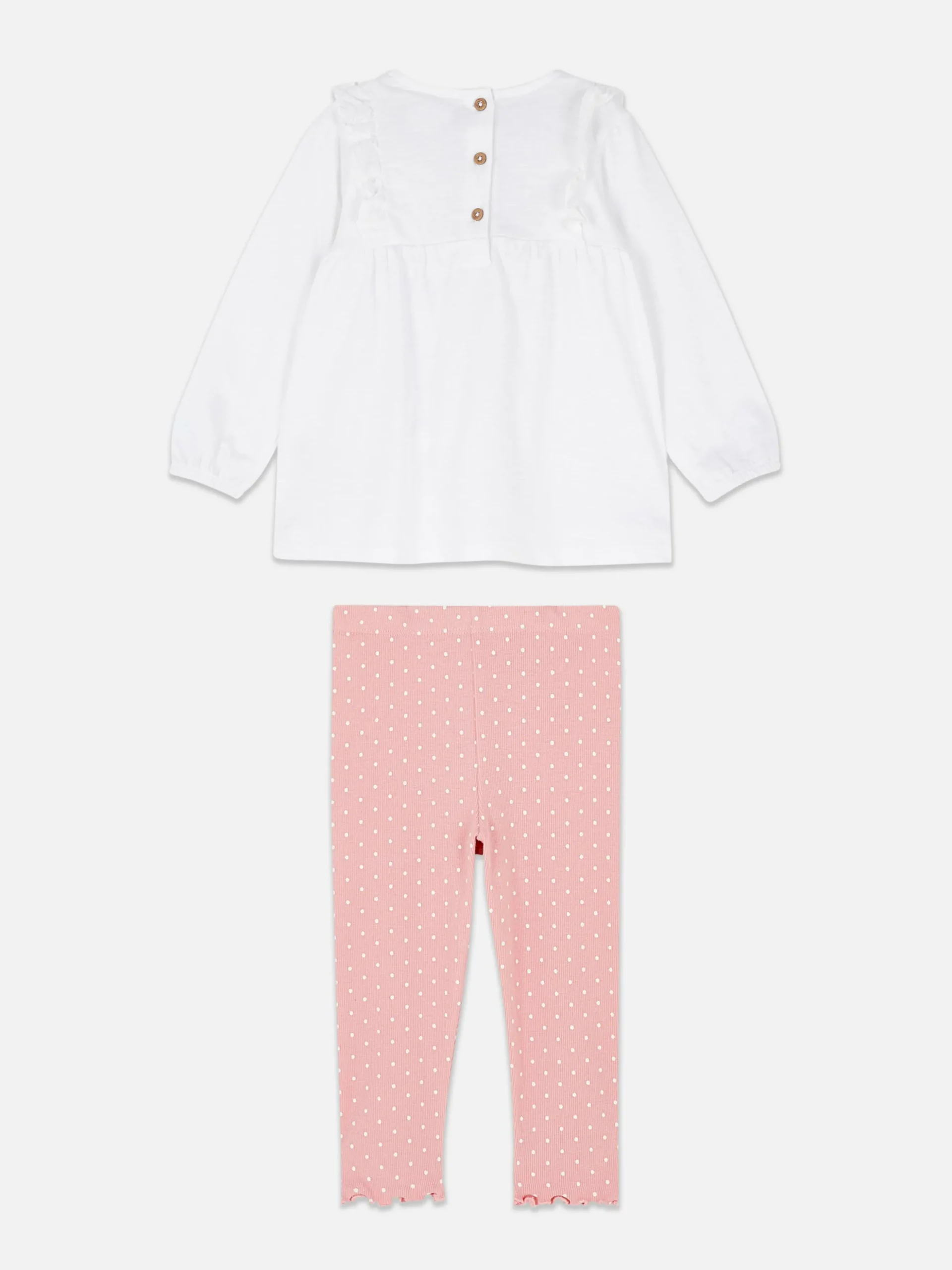 Set Van Blouse Met Ruches En Legging