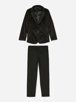 Set Van Fluwelen Blazer En Broek