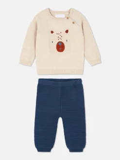 Set Van Gebreide Trui En Legging