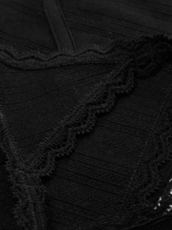 Set Van Lange Naadloze Ajour Bralette En String