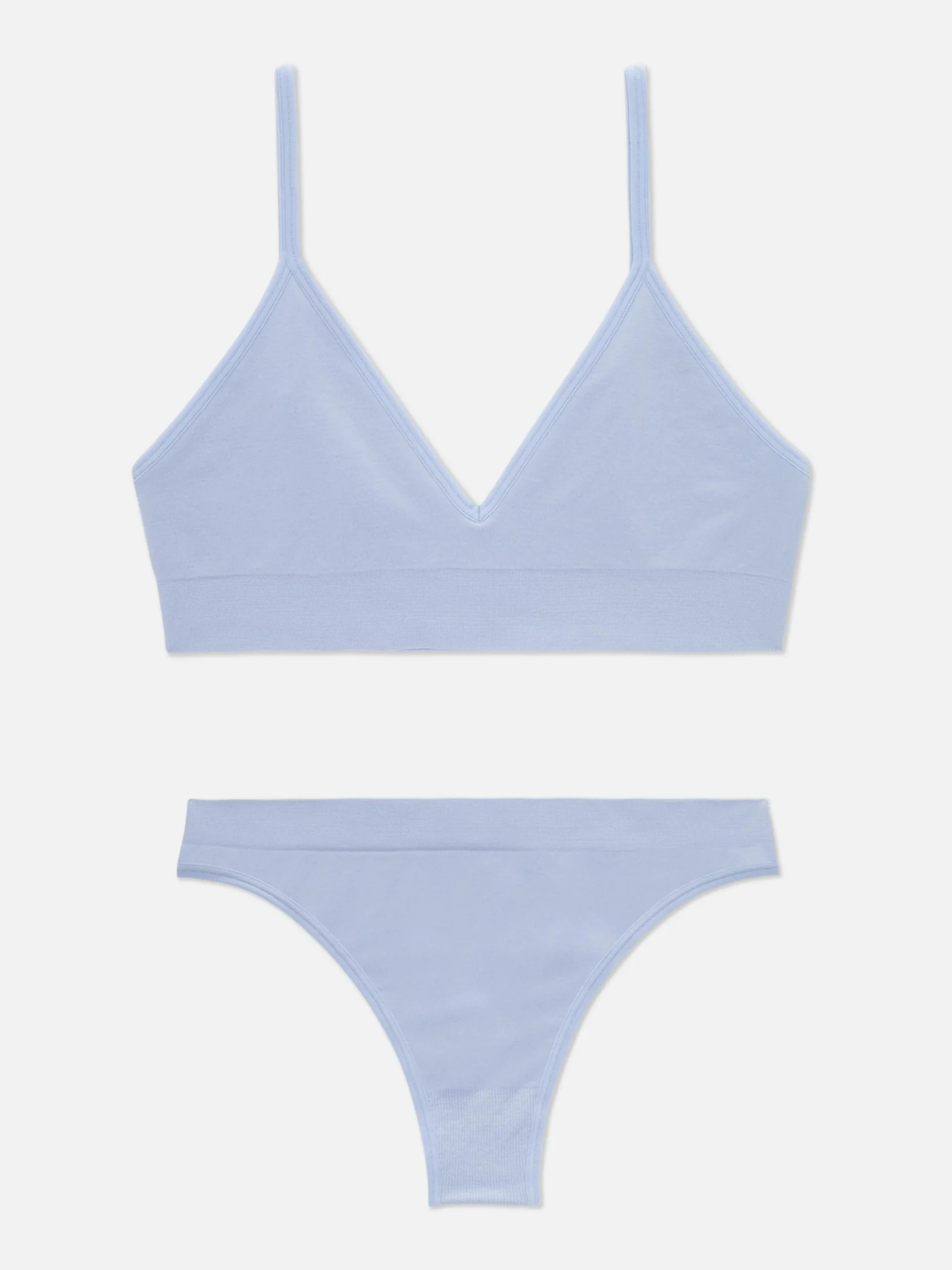 Set Van Naadloze Triangelbralette En String
