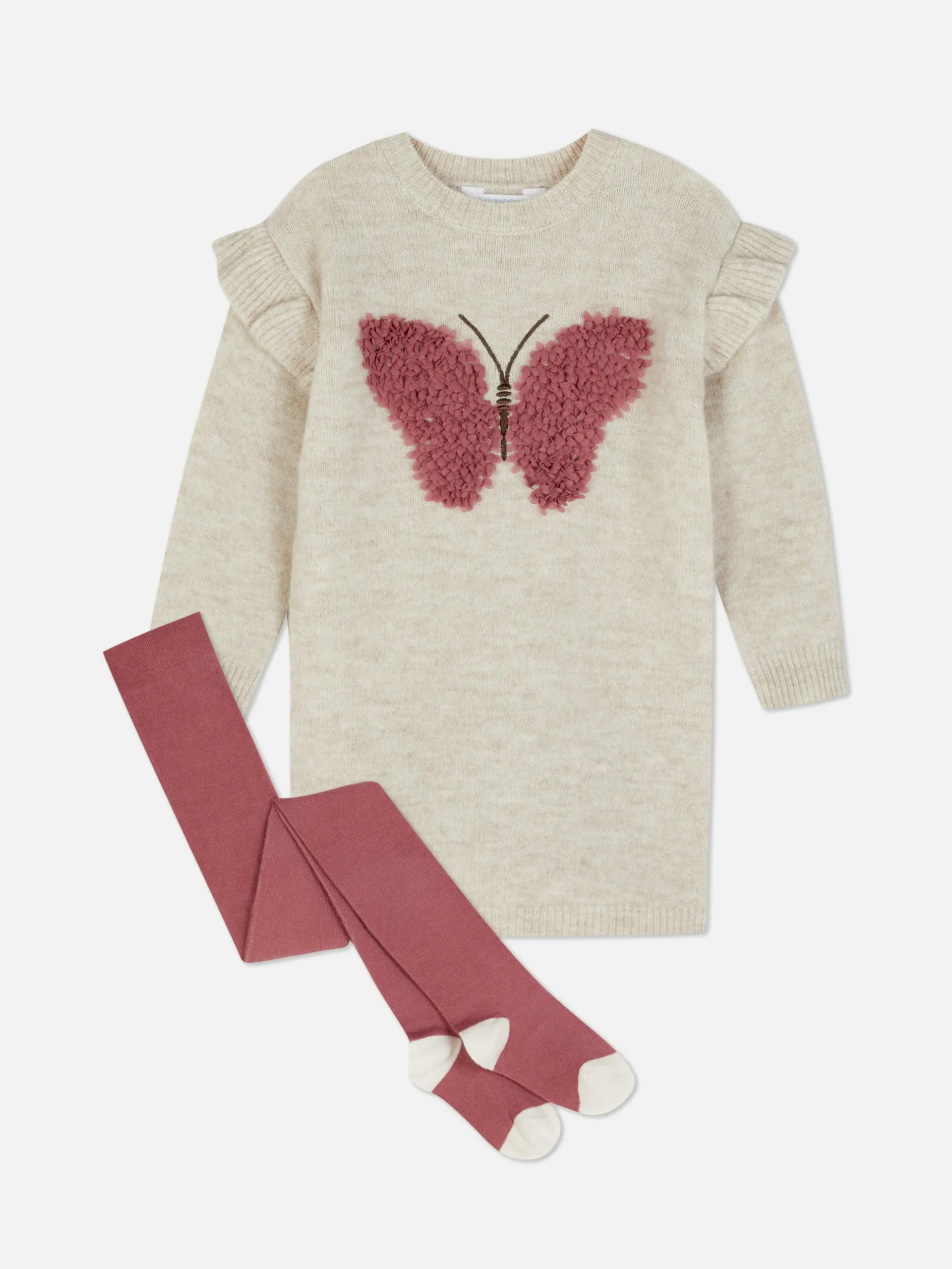 Set Van Overgooier Met Vlinder En Maillot