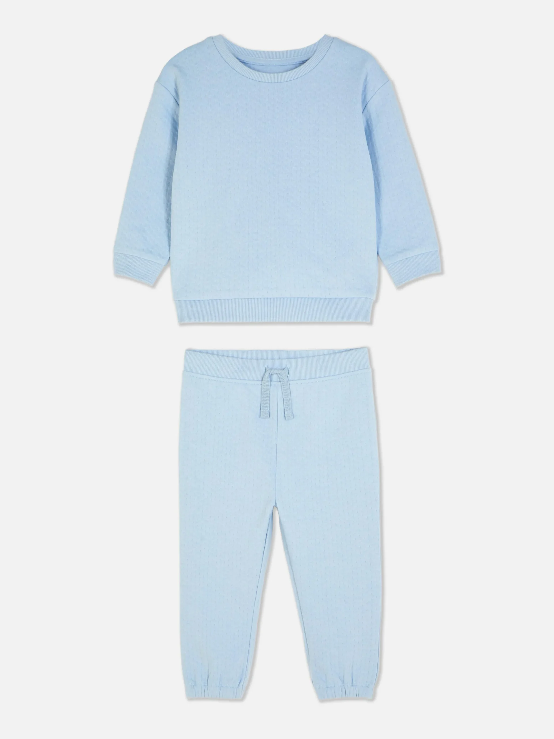 Set Van Sweatshirt En Joggingbroek Met Textuur