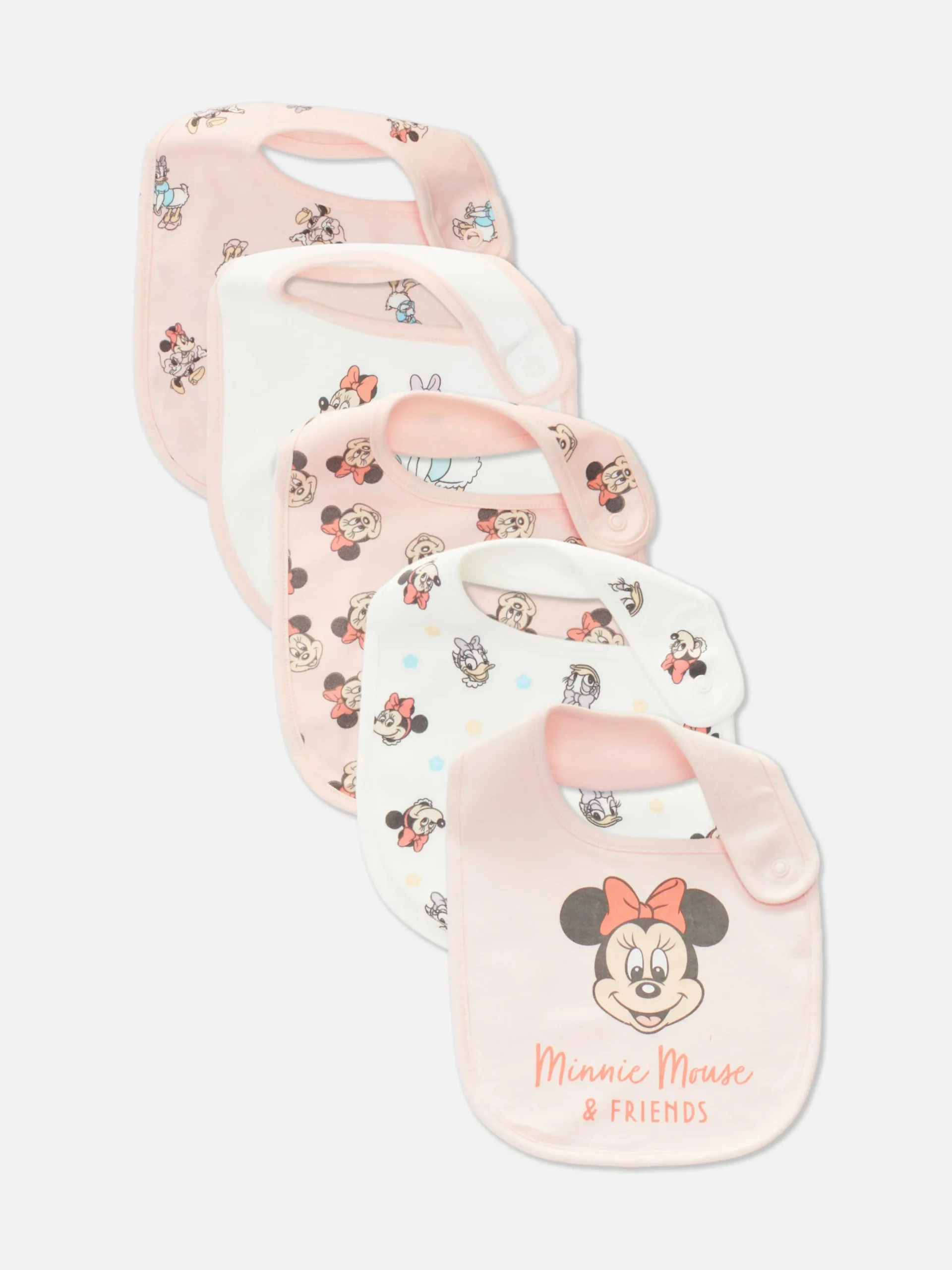 Slabbetjes Minnie Mouse En Katrien Duck, Set Van 5