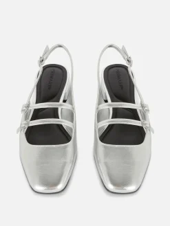 Slingback Mary Janes Met Dubbele Riempjes