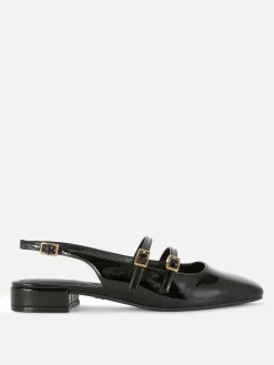 Slingback Mary Janes Met Dubbele Riempjes
