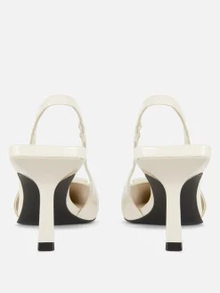 Slingback-pumps Met Lage Hak