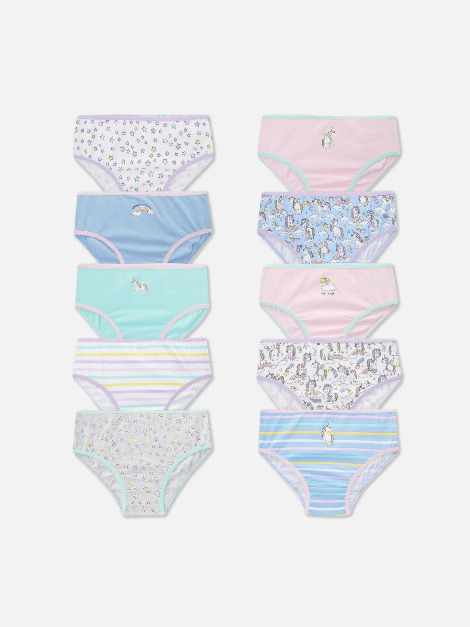 Slips Met Eenhoornprint, Set Van 10