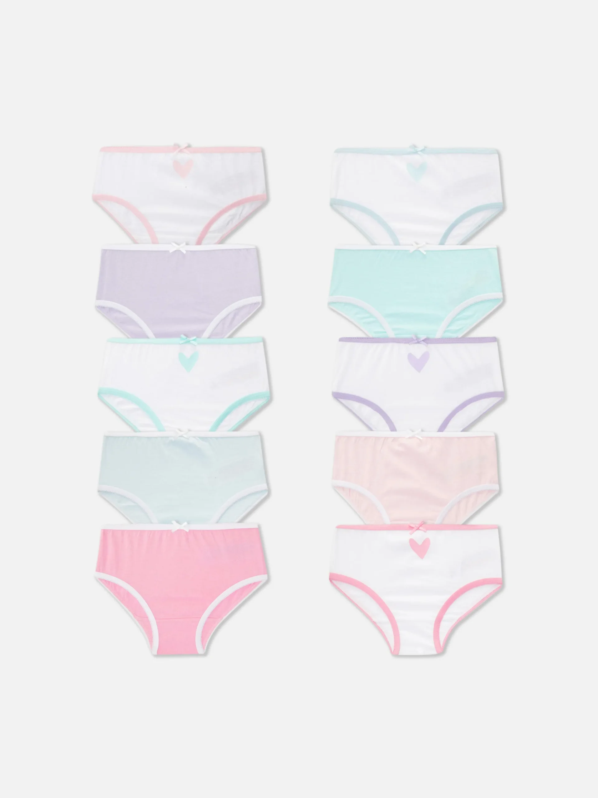 Slips Met Hartjesprint, Set Van 10
