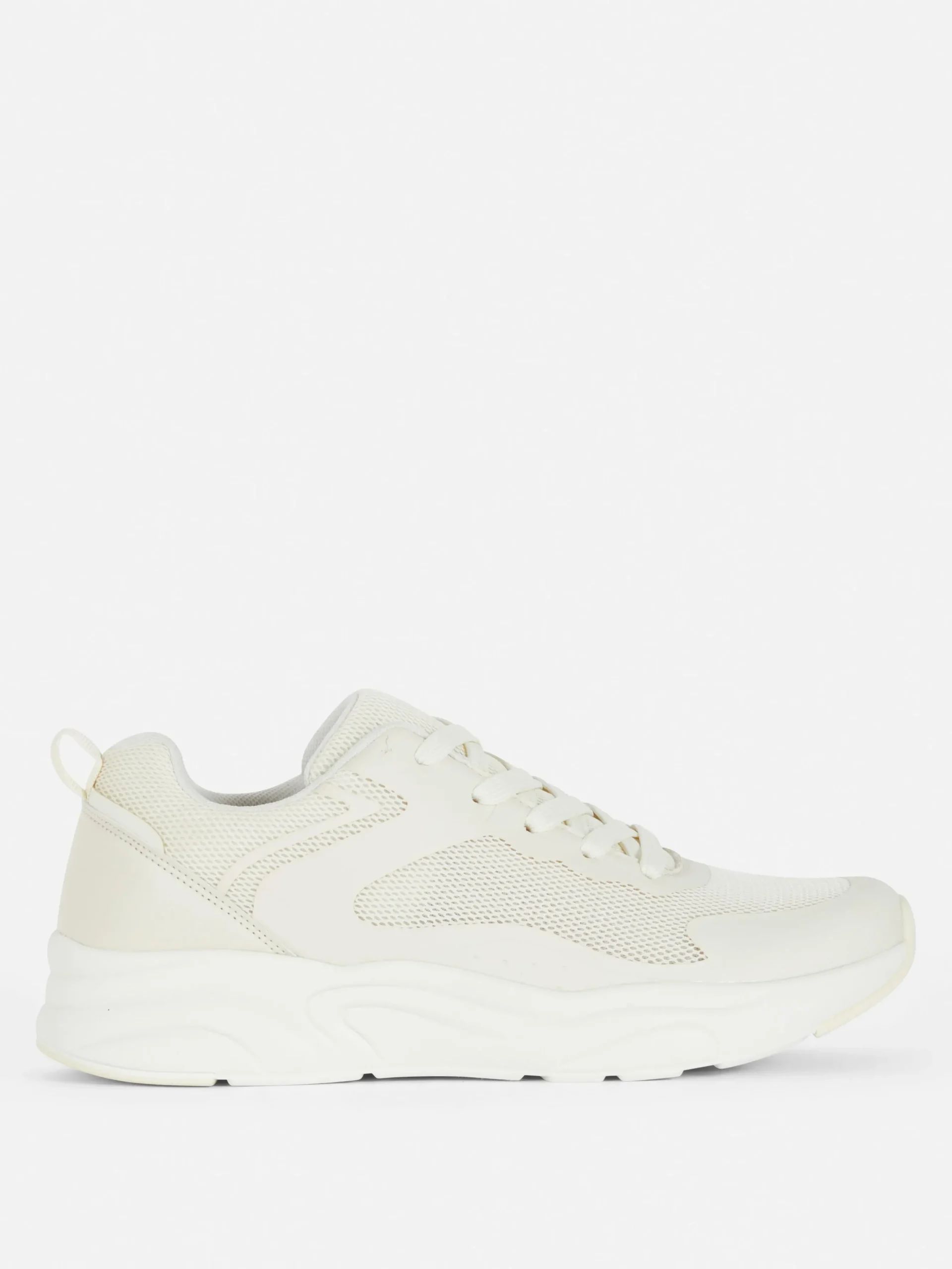Sneakers Met Inzetstukken En Dikke Zool