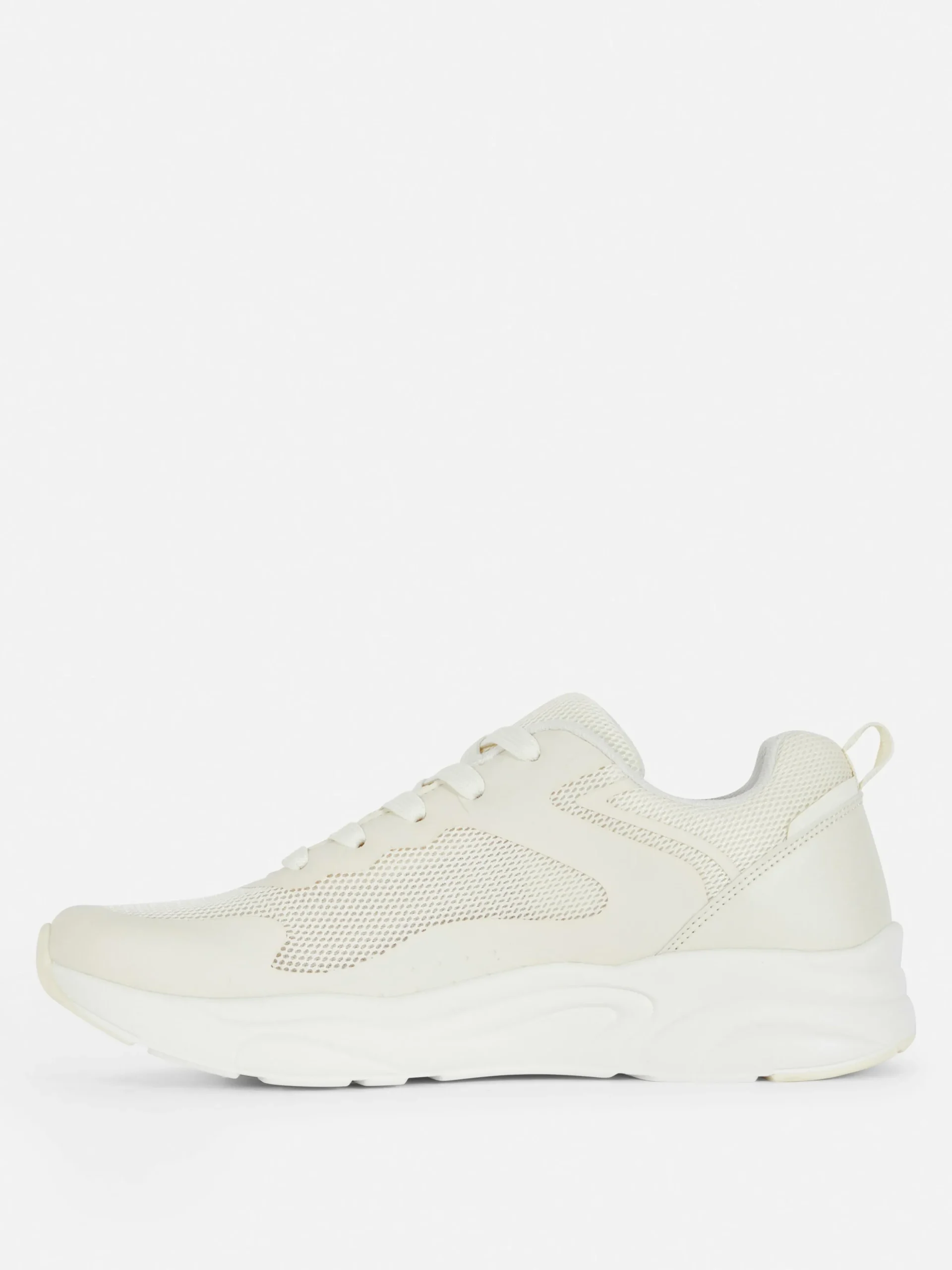 Sneakers Met Inzetstukken En Dikke Zool