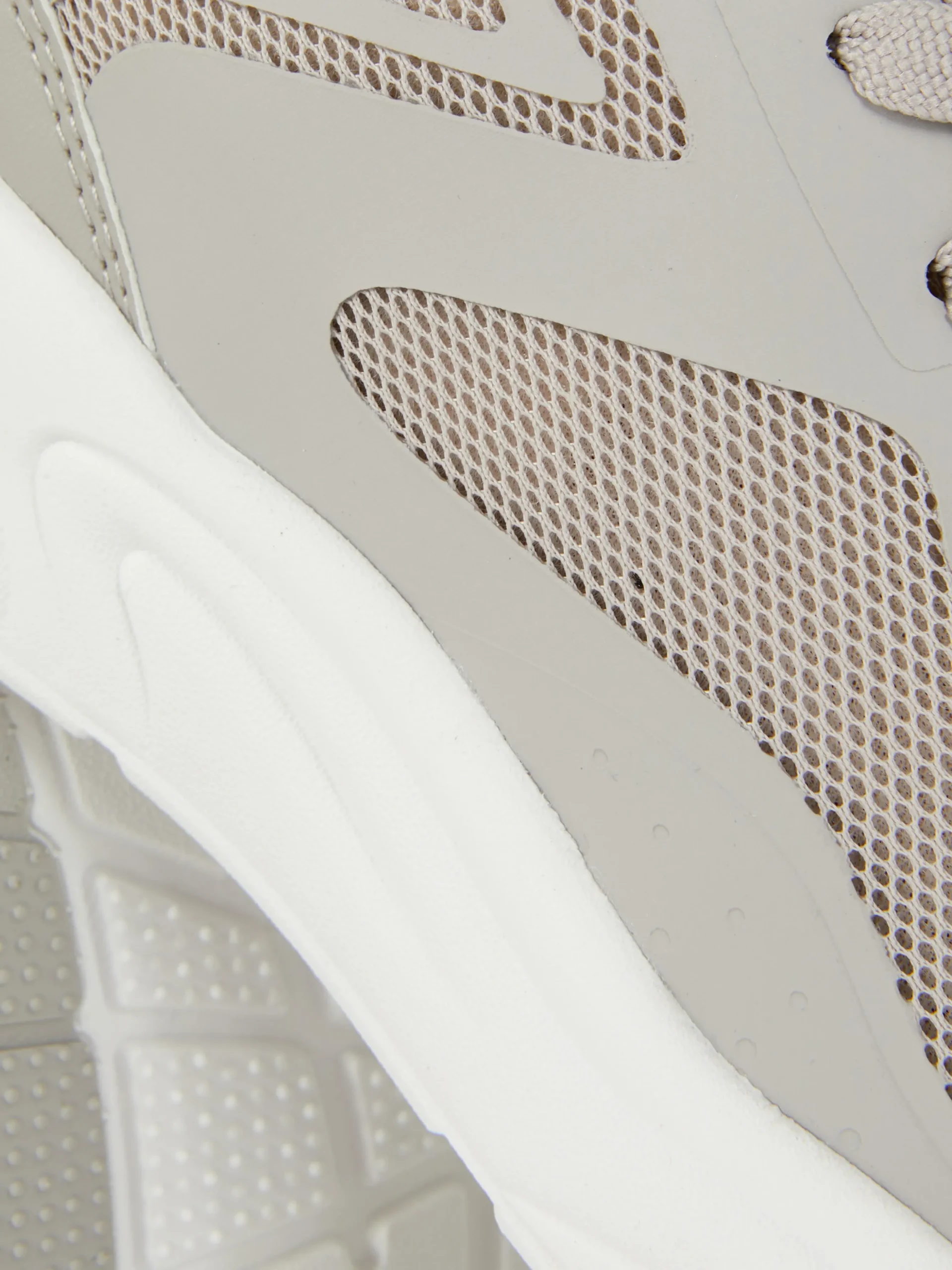 Sneakers Met Mesh En Dikke Zool