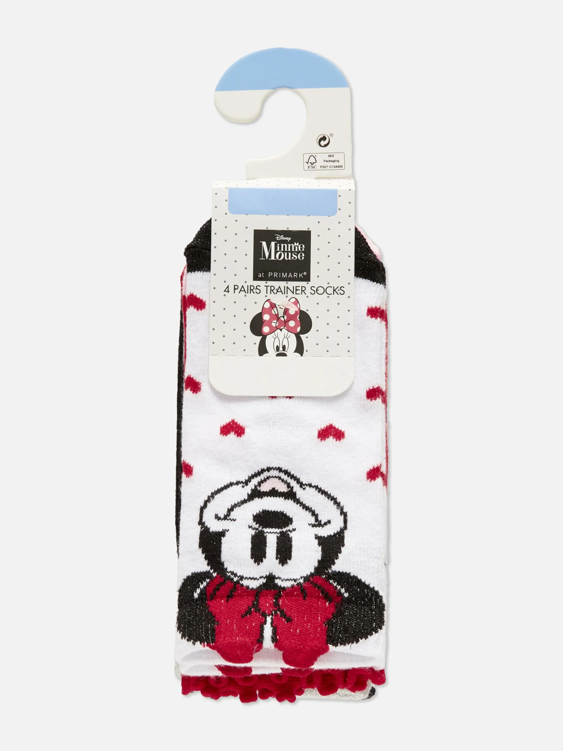 Sneakersokken Disney's Minnie Mouse, 4 Paar