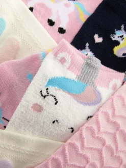 Sneakersokken Met Eenhoorns, 5 Paar