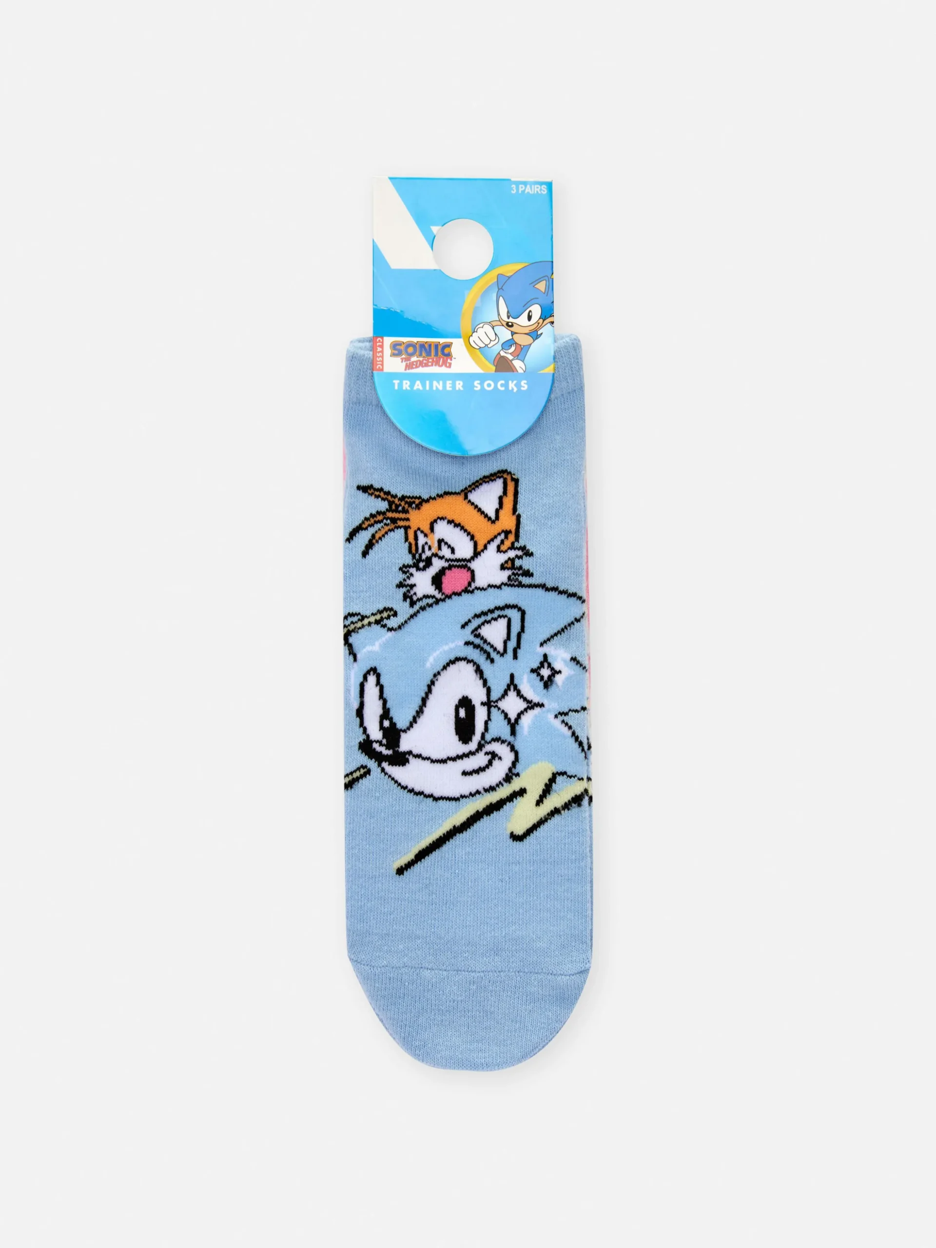 Sneakersokken Sonic The Hedgehog, 3 Paar