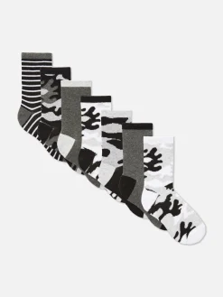 Sokken In Camouflagestijl, 7 Paar