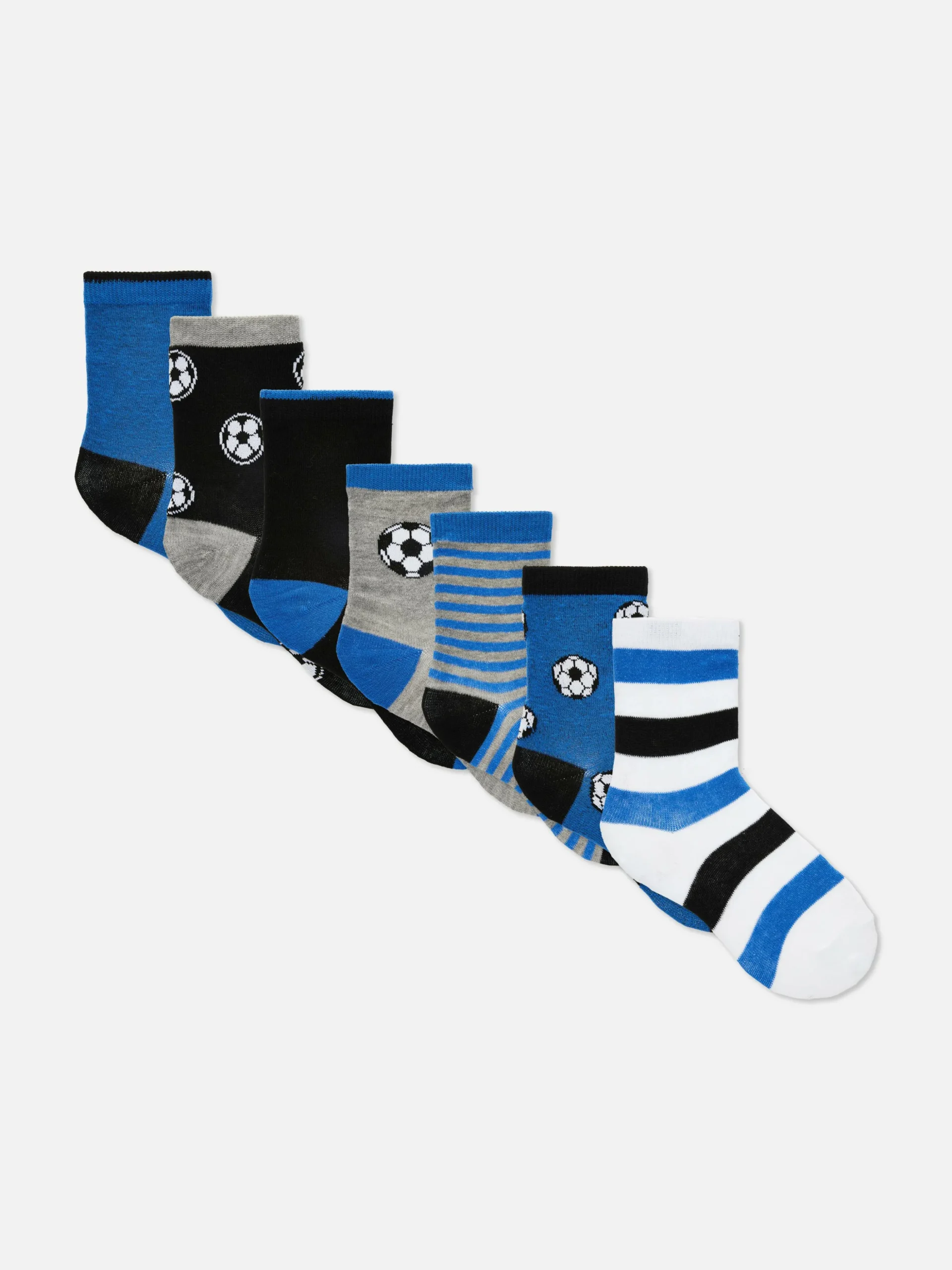 Sokken Met Voetbalprint, 7 Paar