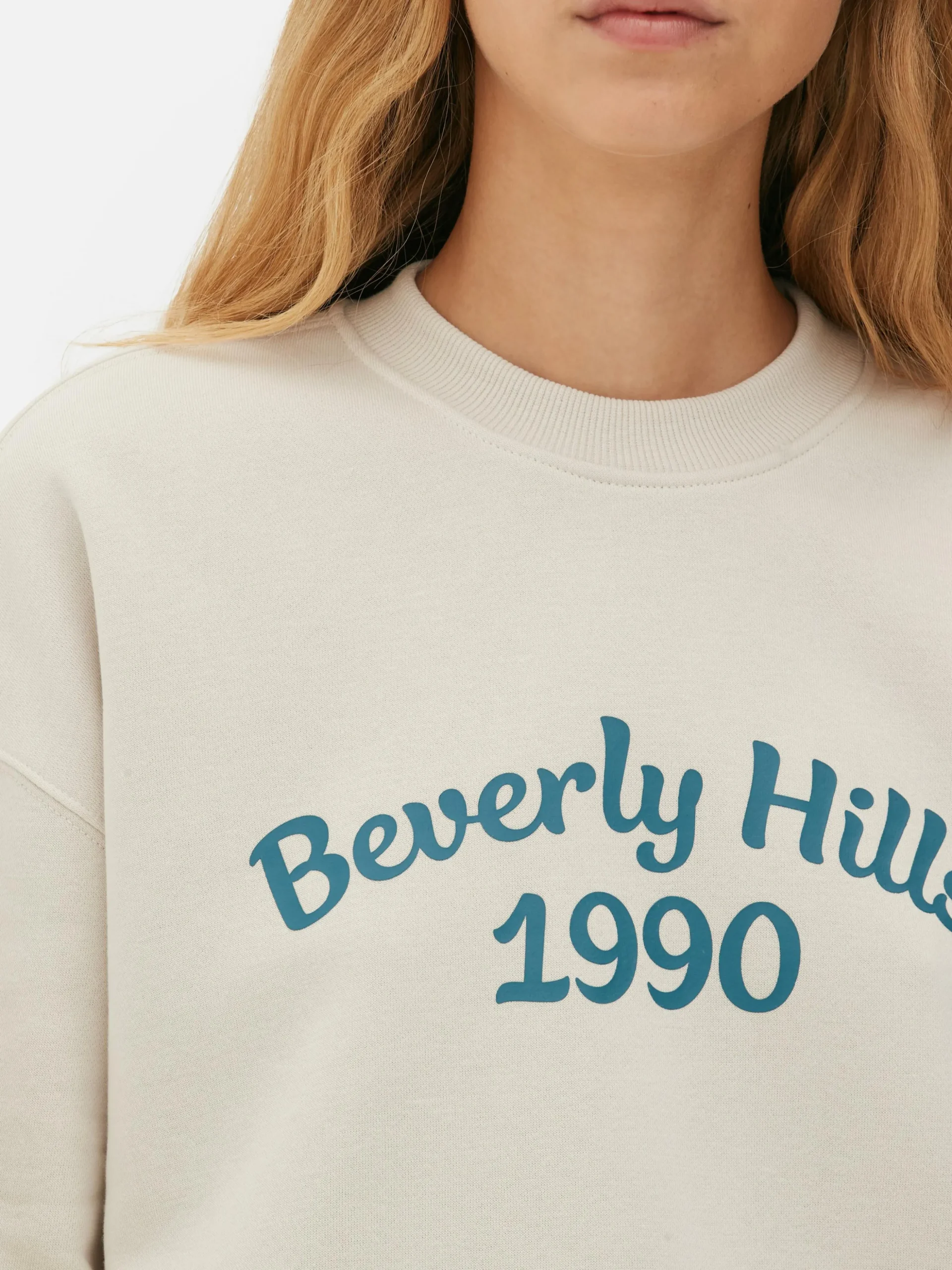 Sweater Met Tekst En Ronde Hals