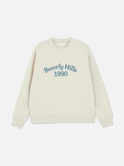 Sweater Met Tekst En Ronde Hals
