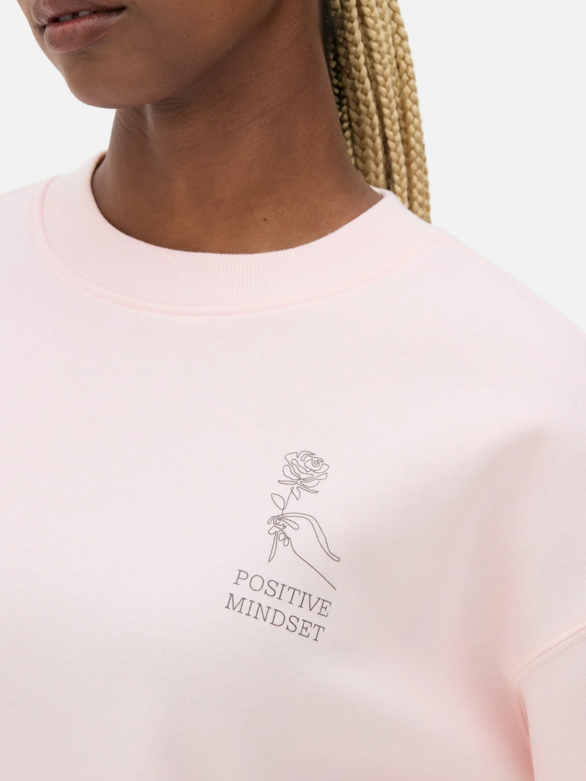 Sweater Met Tekst En Ronde Hals