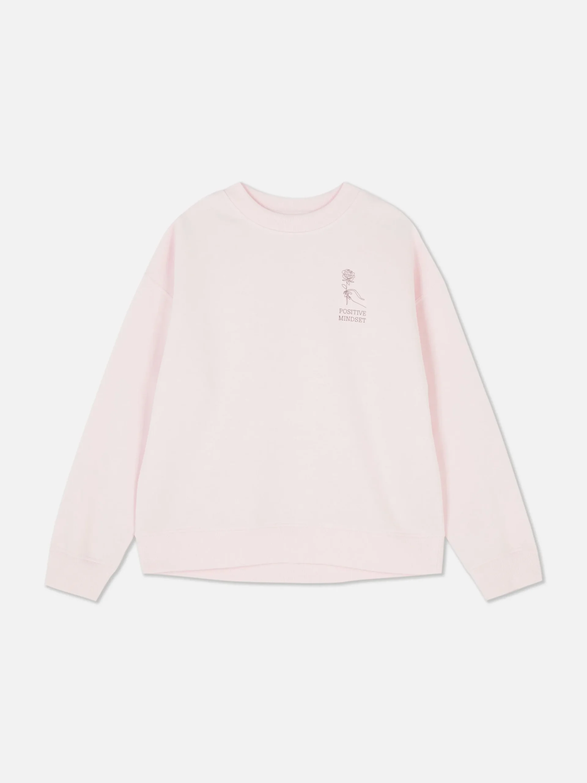 Sweater Met Tekst En Ronde Hals