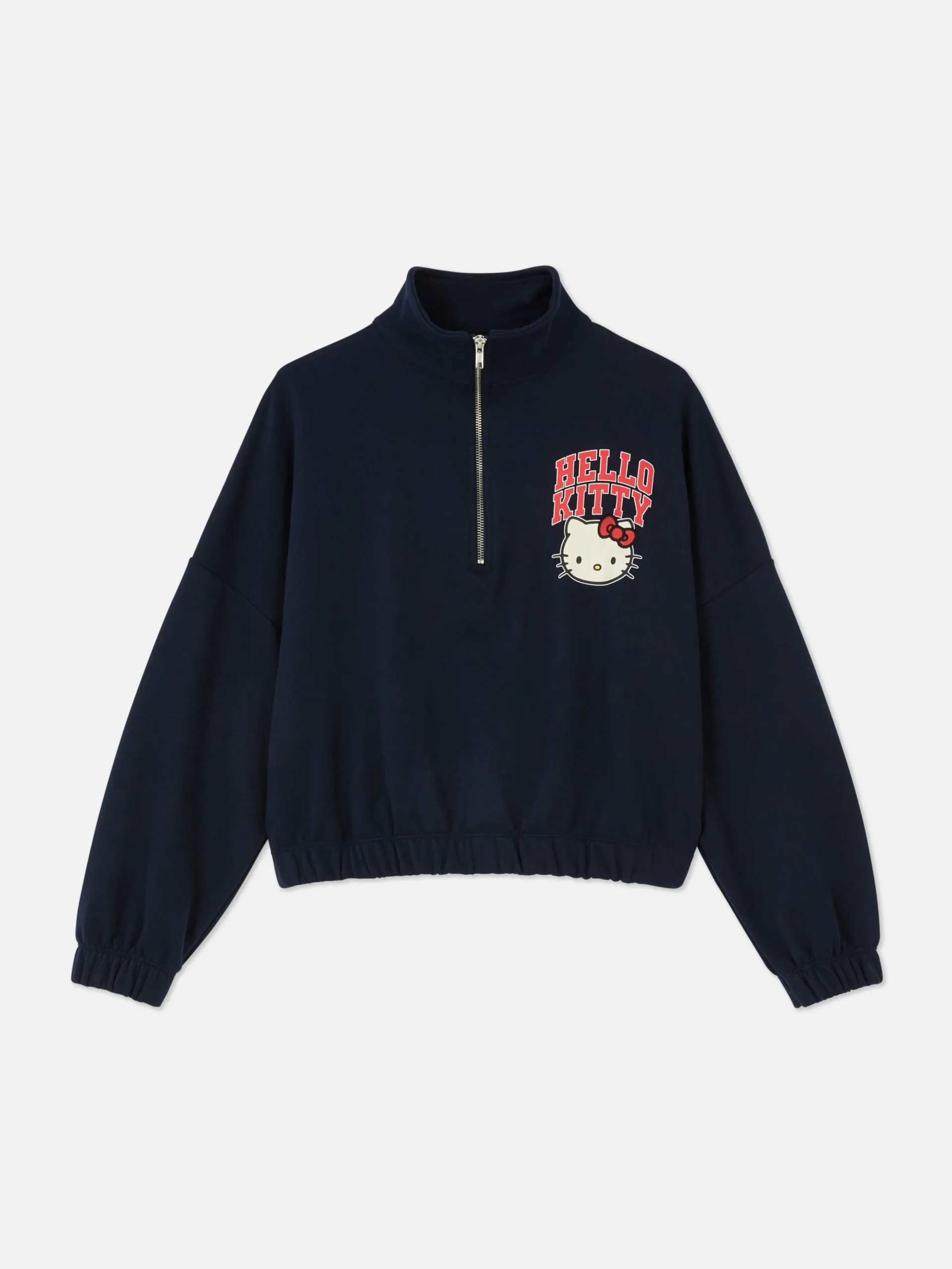Sweatshirt Met Halve Rits Hello Kitty