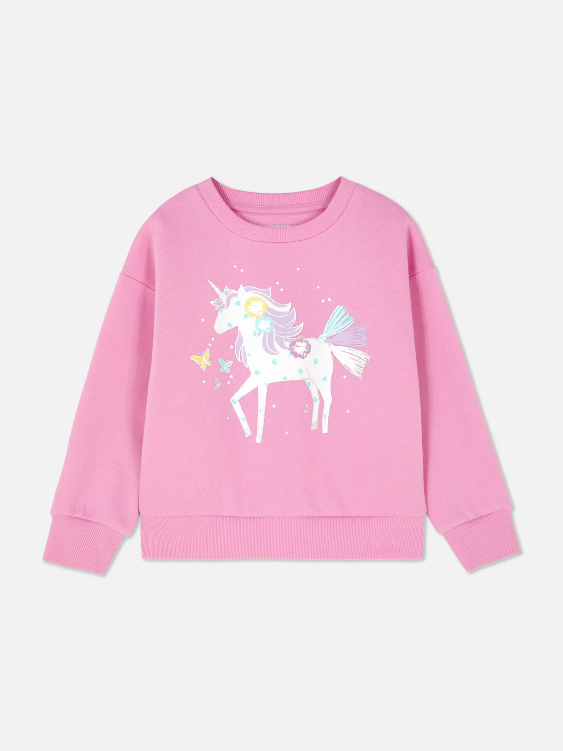 Sweatshirt Met Print En Ronde Hals