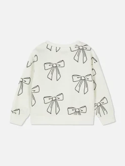 Sweatshirt Met Print En Ronde Hals