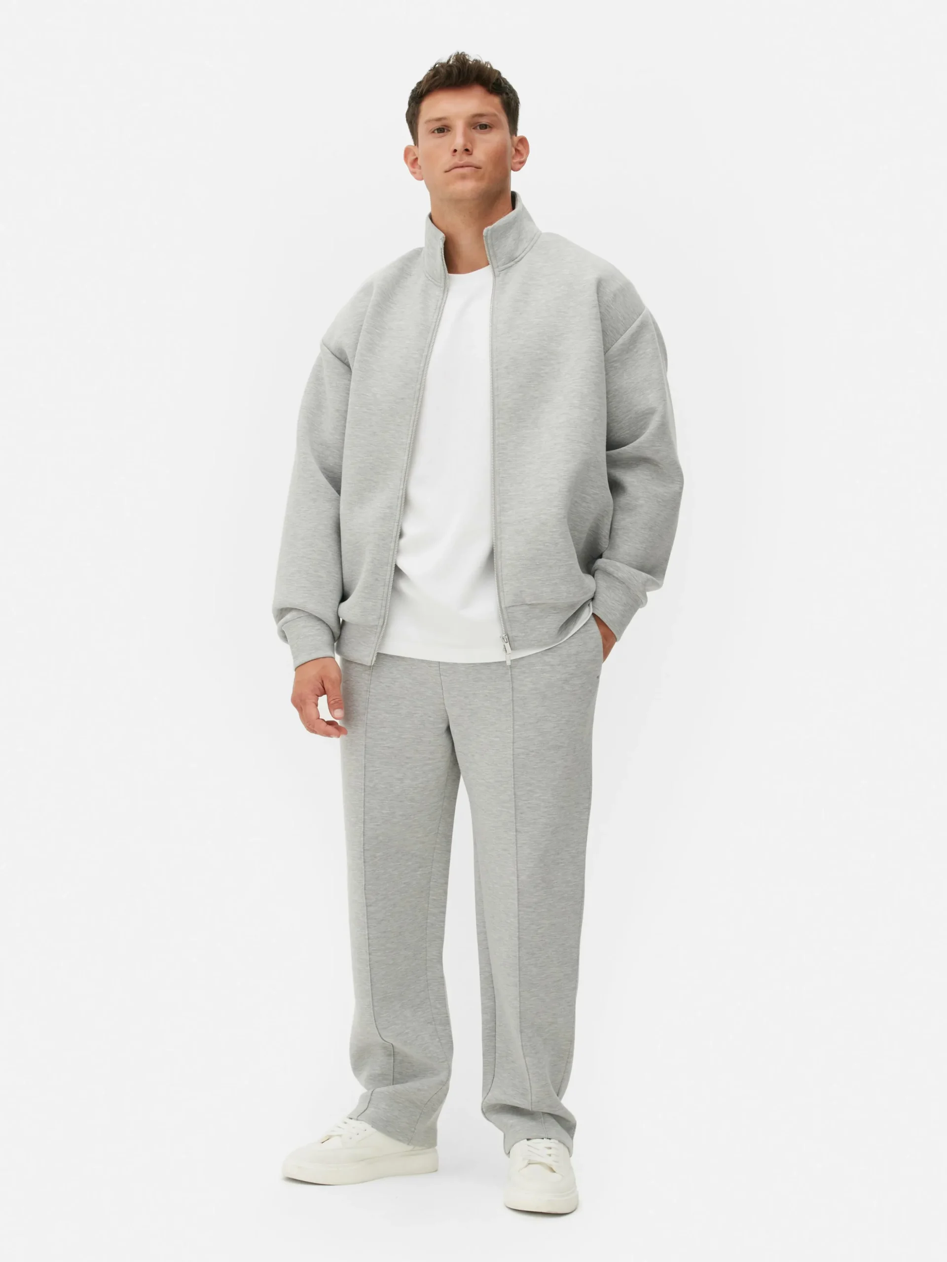 Sweatshirt Met Rits En Opstaande Kraag Kem