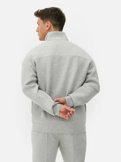 Sweatshirt Met Rits En Opstaande Kraag Kem