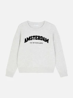 Sweatshirt Met Tekst Op De Voorkant