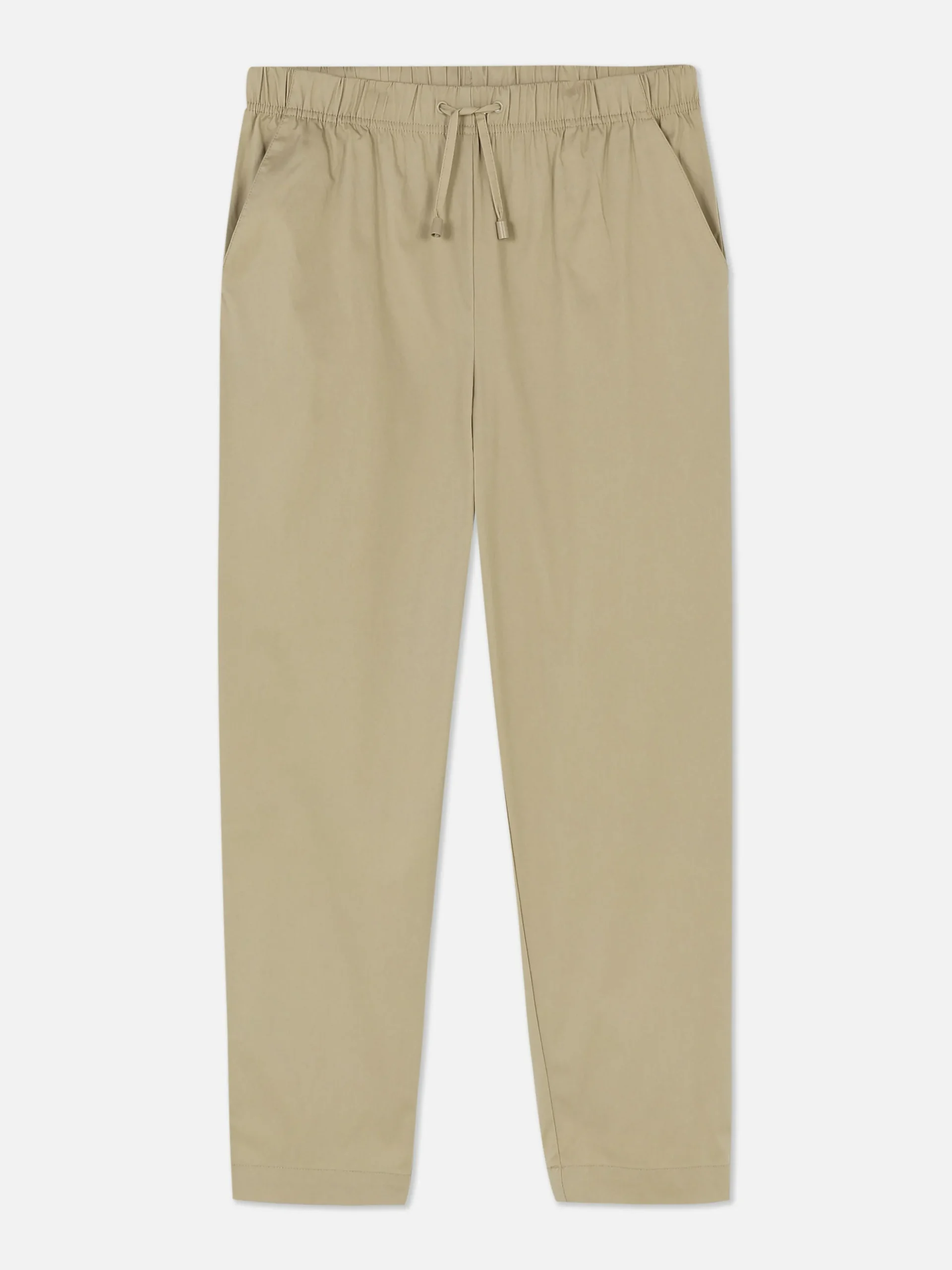 Taps Toelopende Joggingbroek Van Popeline