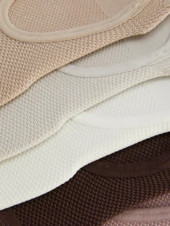 Ton Sur Ton Footies Met Textuur, 5 Paar