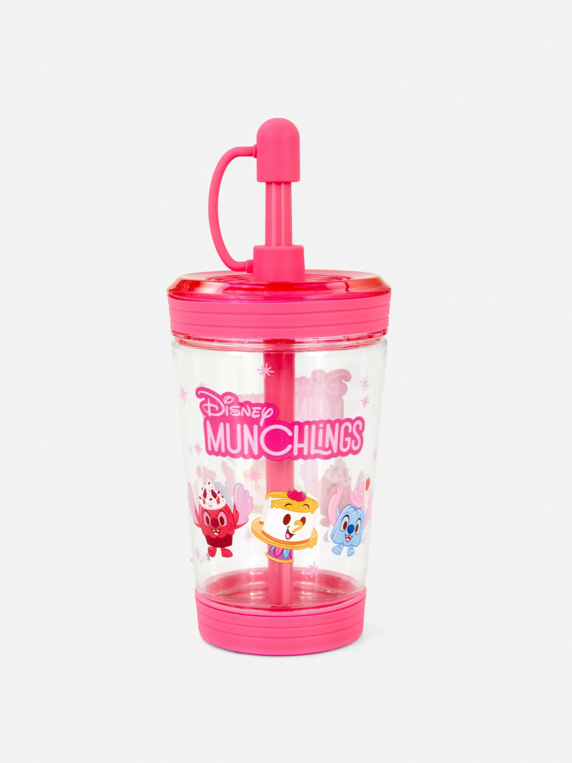 Transparante Beker Met Rietje Disney's Munchlings