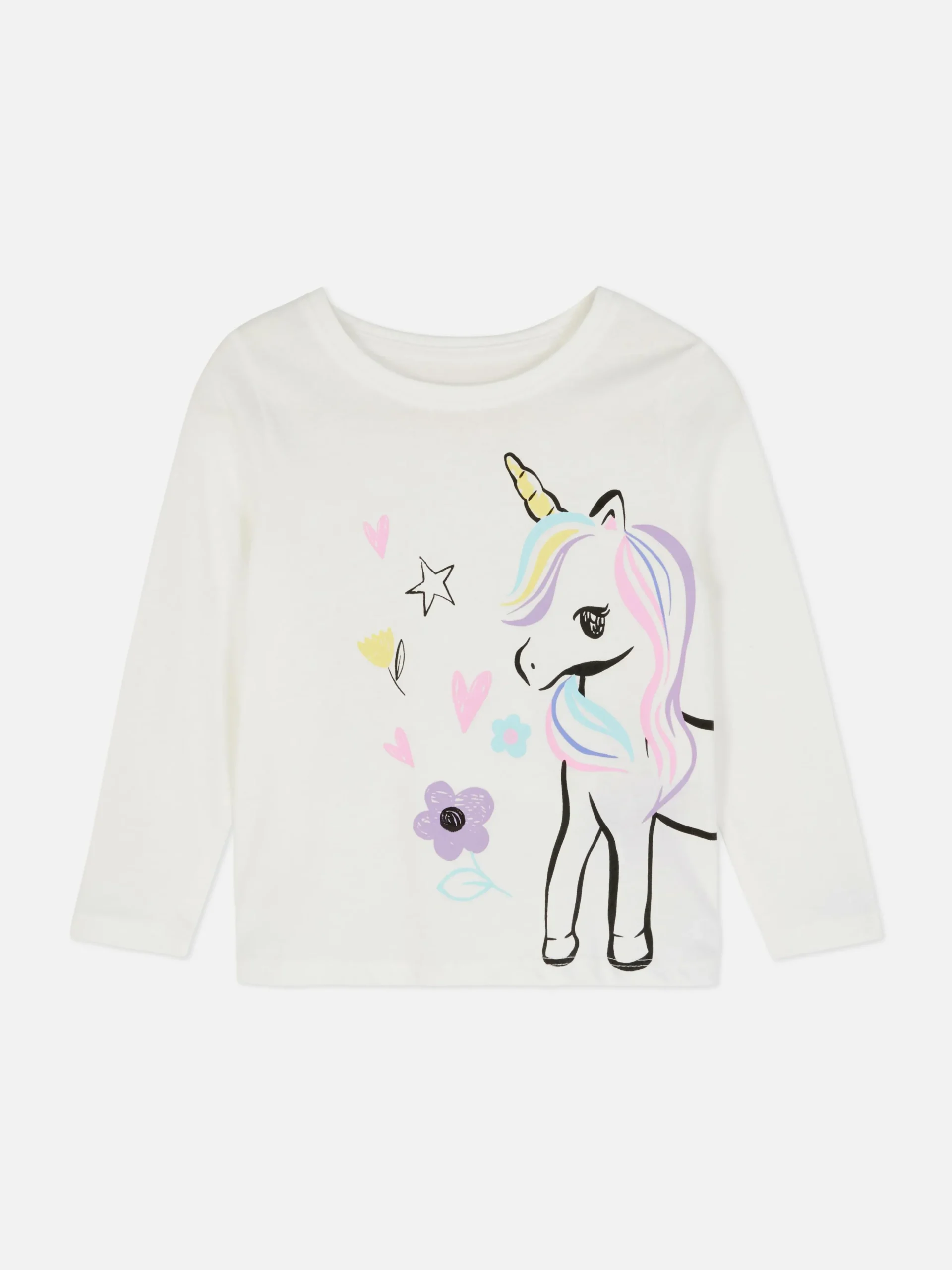 T-shirt Met Eenhoornprint