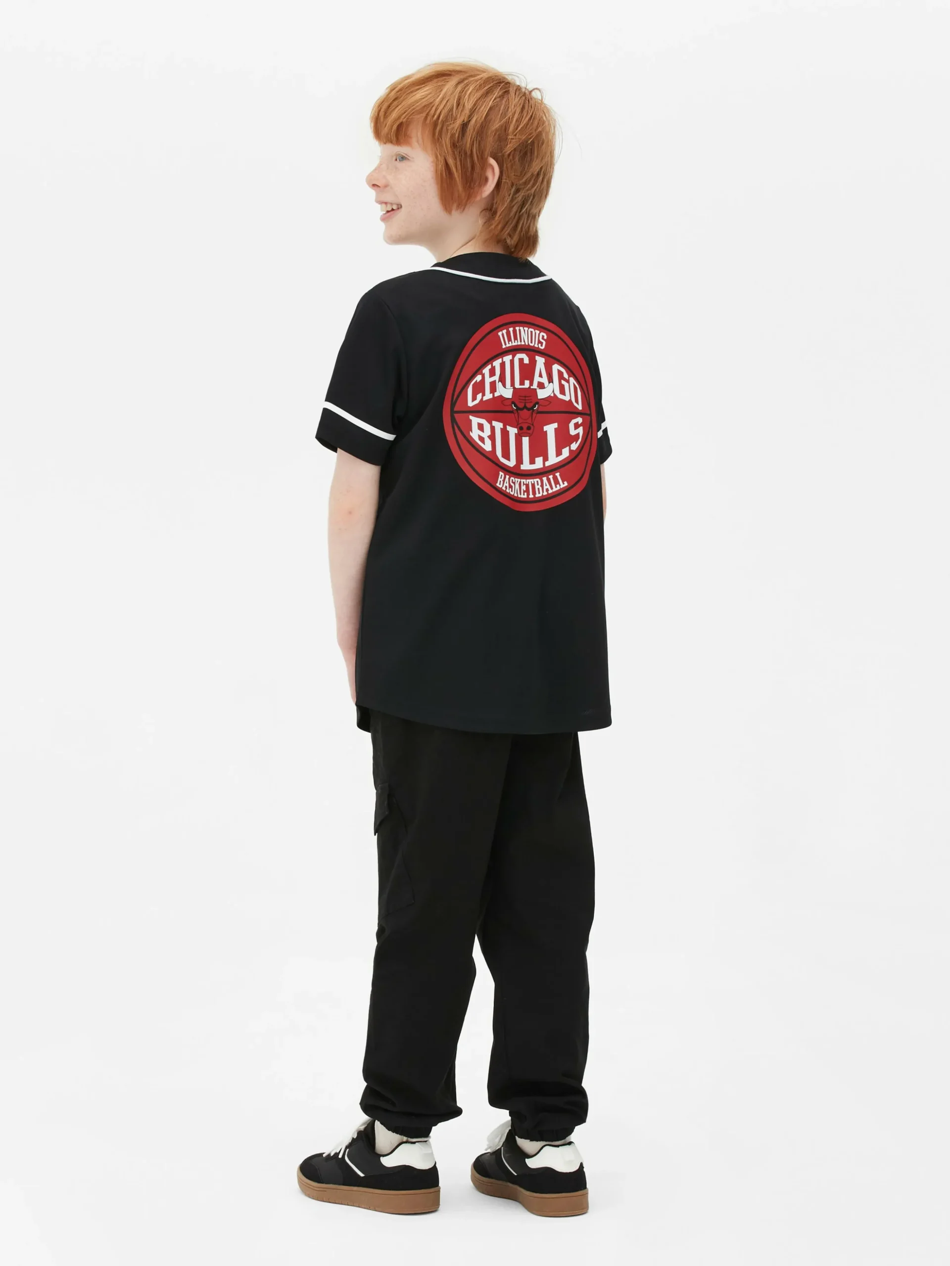 T-shirt Met Knoopsluiting NBA Chicago Bulls