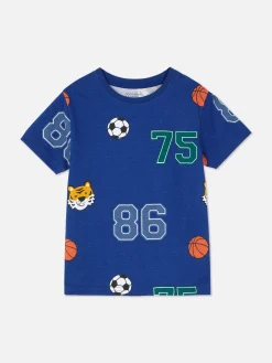 T-shirt Met Korte Mouwen En Print