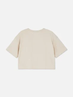 T-shirt Met Korte Mouwen En Ronde Hals