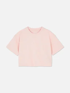T-shirt Met Korte Mouwen En Ronde Hals