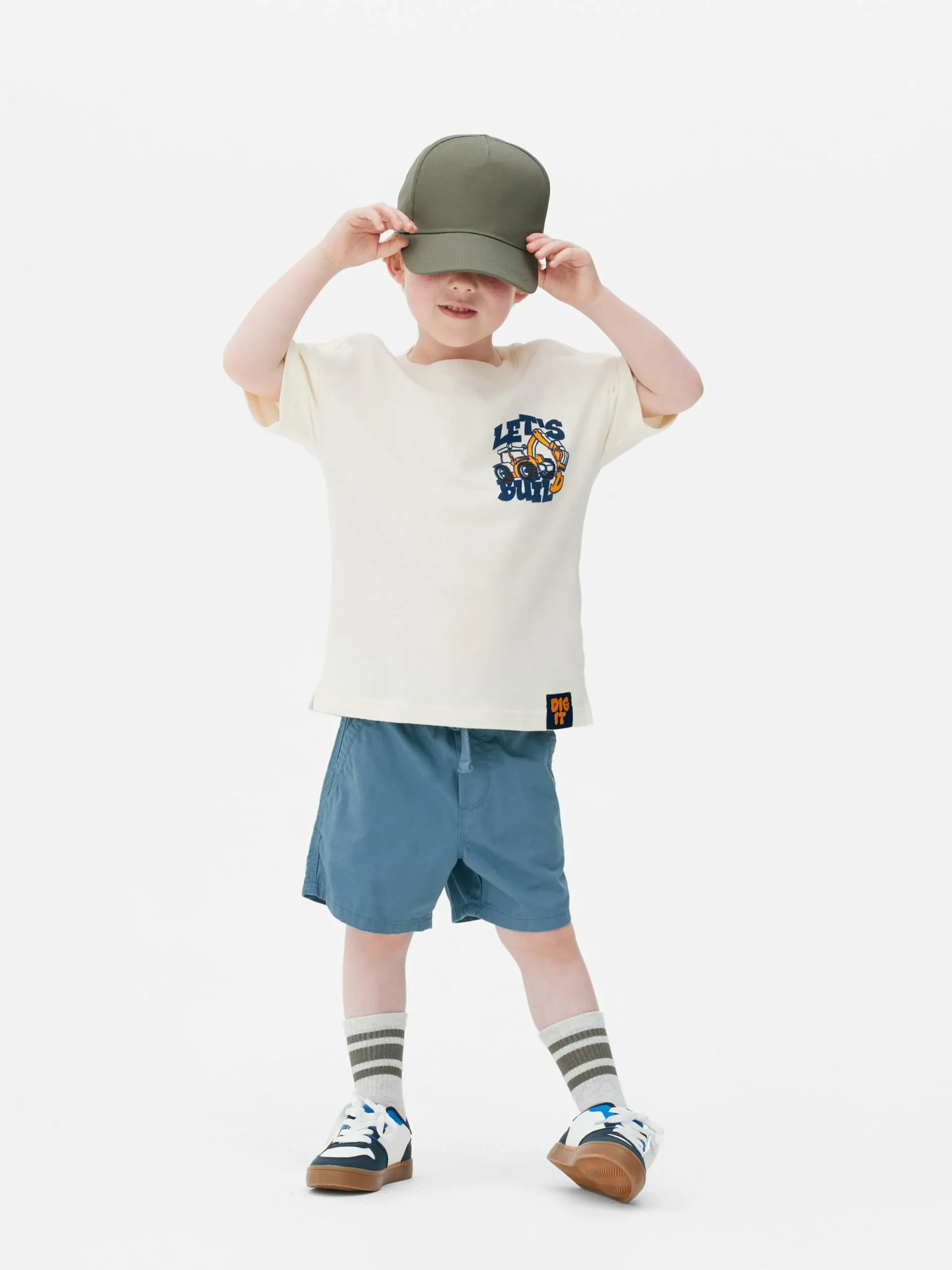 T-shirt Met Korte Mouwen En Print Van Graafmachine