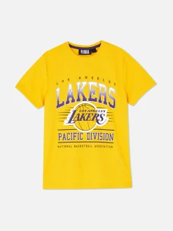 T-shirt Met Korte Mouwen NBA Los Angeles Lakers