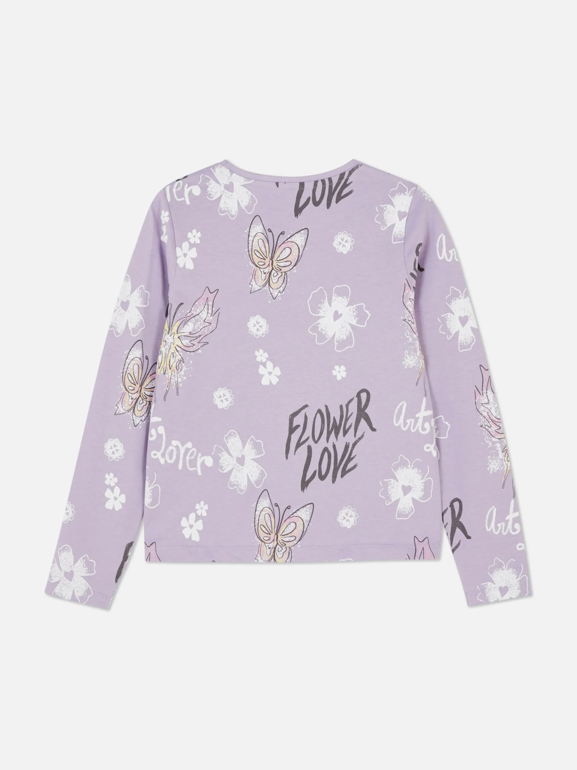 T-shirt Met Lange Mouwen En Patroon