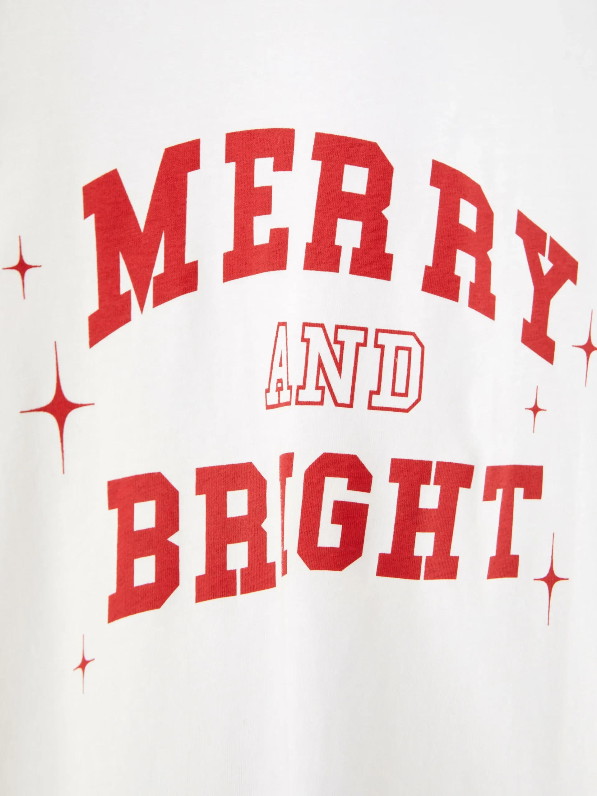 T-shirt Met Lange Mouwen En Kerstprint