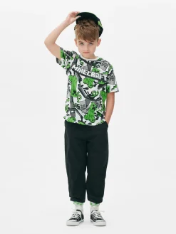 T-shirt Met Minecraft Creeper-patroon