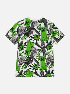 T-shirt Met Minecraft Creeper-patroon
