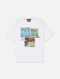 T-shirt Met Panelenprint Claude Monet