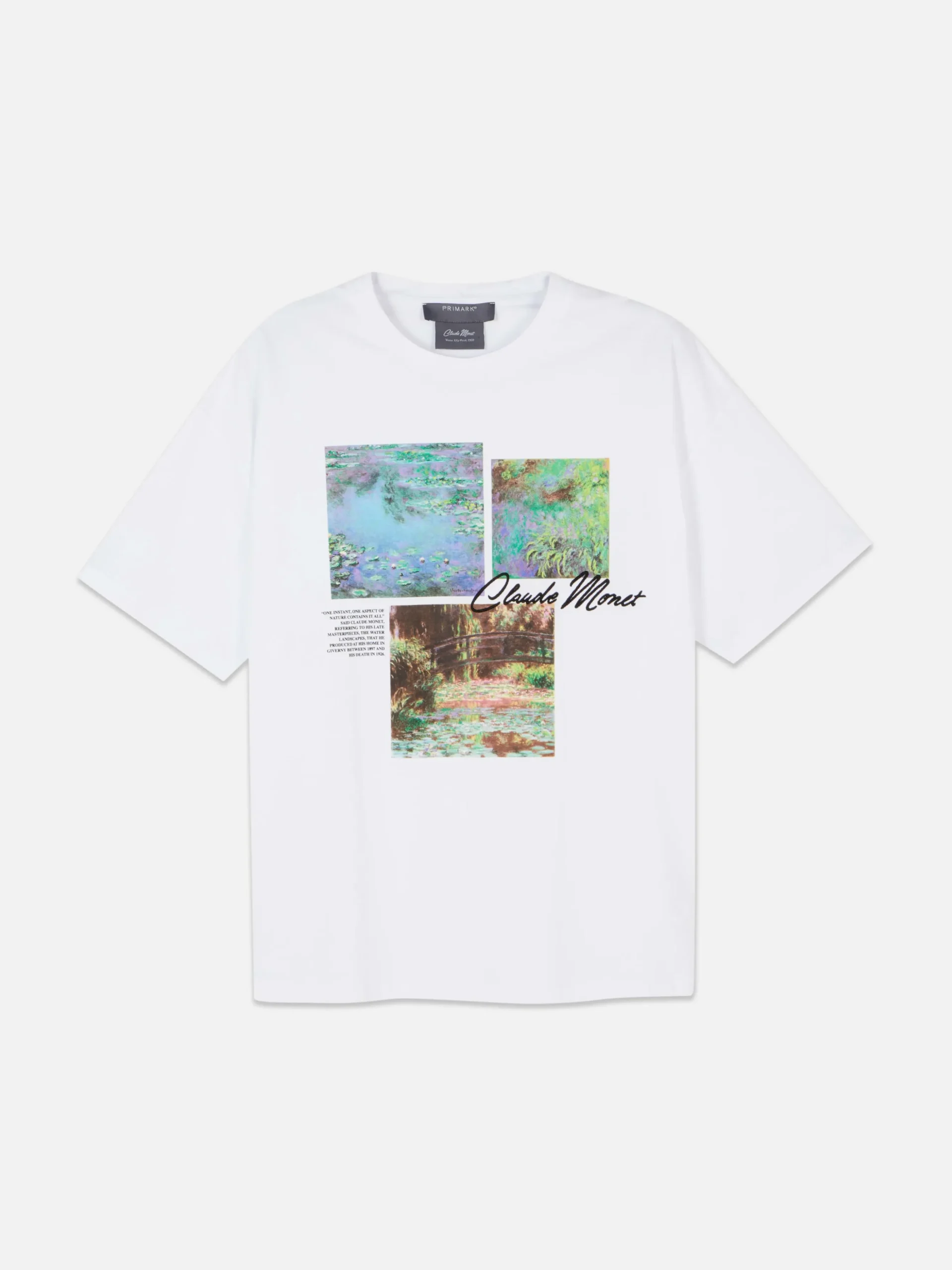 T-shirt Met Panelenprint Claude Monet
