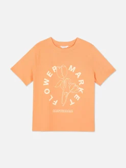 T-shirt Met Print Amsterdam Flower Market