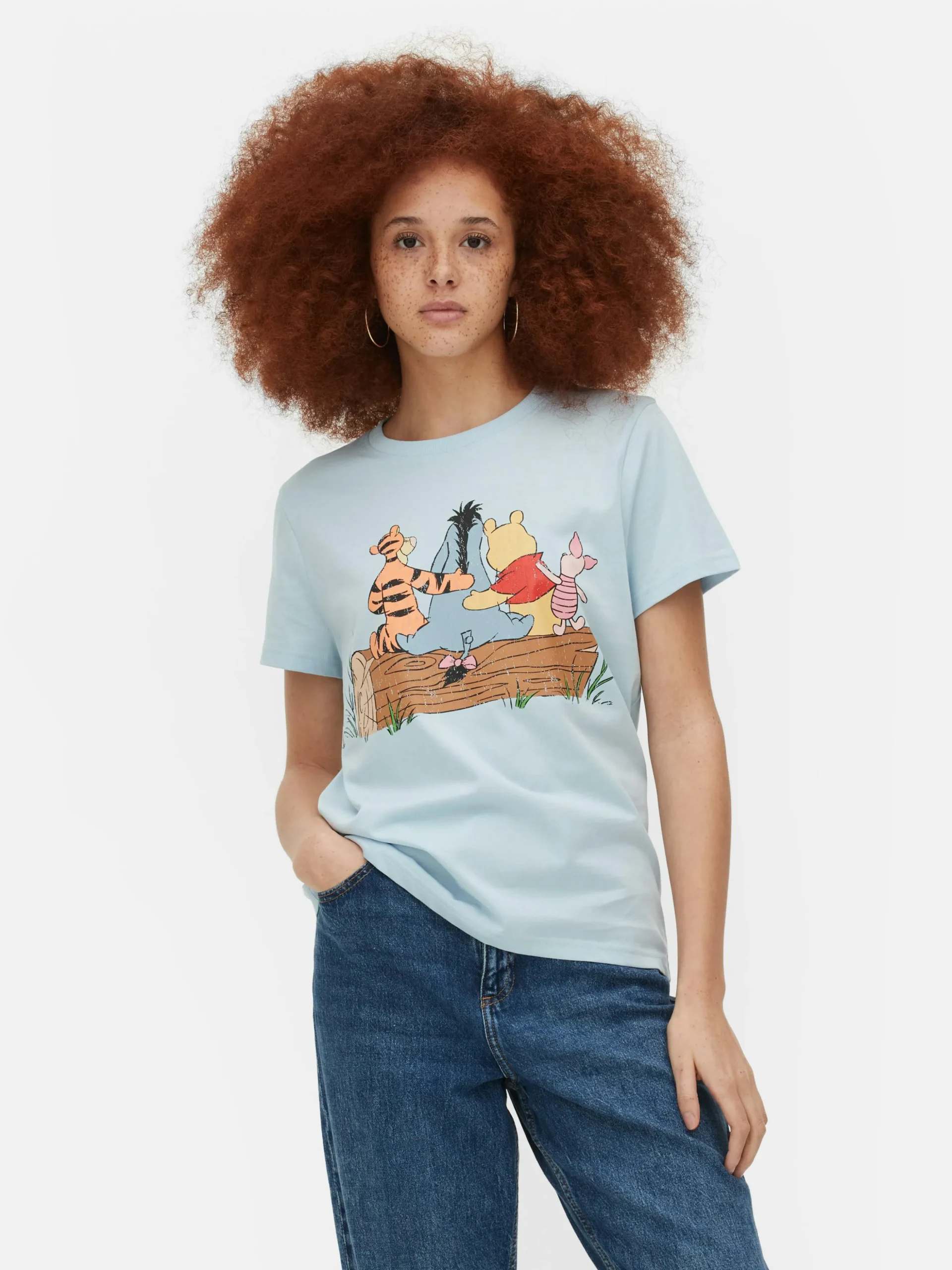 T-shirt Met Print Disney's Winnie De Poeh